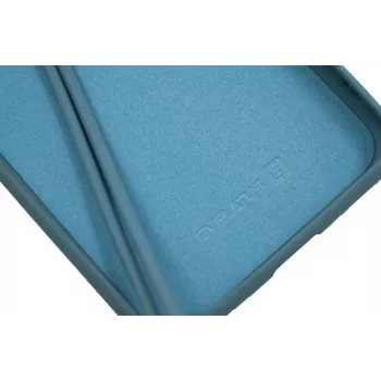 Evelatus Samsung Galaxy A20e Soft Touch Silicone Case with Strap Blue