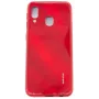 Evelatus Samsung Galaxy A20e Water Ripple Full Color Electroplating Tempered Glass Screen Protector Red
