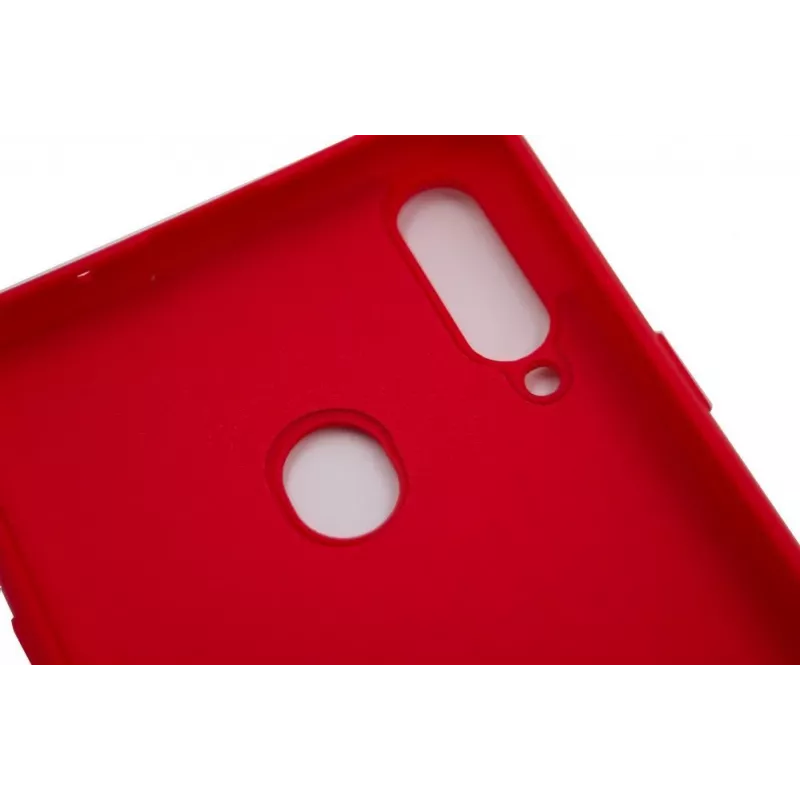 Evelatus Samsung Galaxy A20s Nano Silicone Case Soft Touch TPU Red