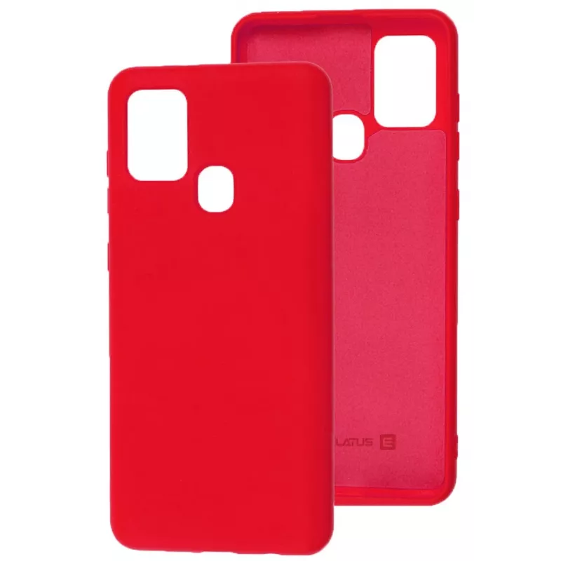 Evelatus Samsung Galaxy A21s Nano Silicone Case Soft Touch TPU Red