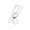 Evelatus Samsung Galaxy A37 / A36 Hybrid Case with MagSafe PC+TPU 360 Metal Stand Transparent