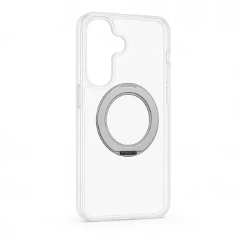 Evelatus Samsung Galaxy A37 / A36 Hybrid Case with MagSafe PC+TPU 360 Metal Stand Transparent