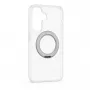 Evelatus Samsung Galaxy A37 / A36 Hybrid Case with MagSafe PC+TPU 360 Metal Stand Transparent