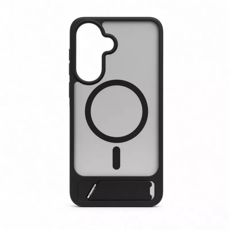 Evelatus Samsung Galaxy A37 / A36 Rubber Coated MagSafe With Stand Case Black