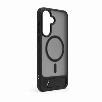 Evelatus Samsung Galaxy A37 / A36 Rubber Coated MagSafe With Stand Case Black