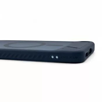 Evelatus Samsung Galaxy A37 / A36 Rubber Coated MagSafe With Stand Case Navy Blue