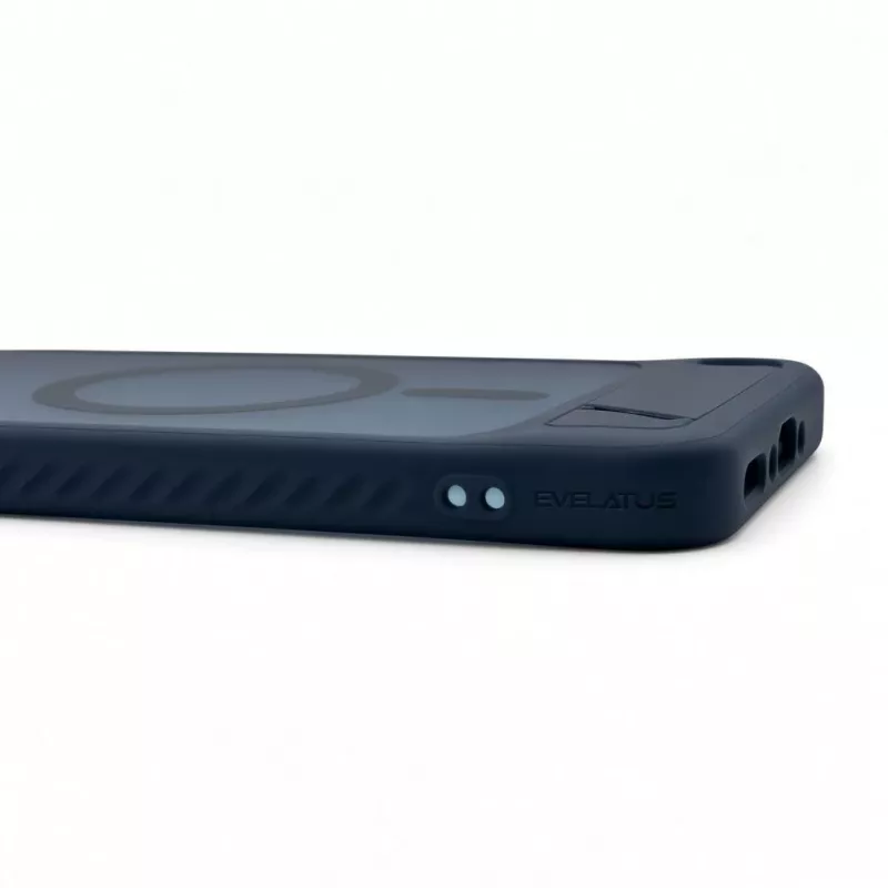 Evelatus Samsung Galaxy A37 / A36 Rubber Coated MagSafe With Stand Case Navy Blue