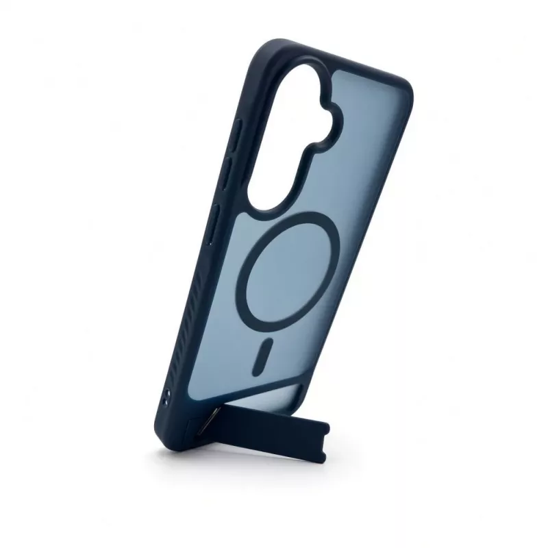 Evelatus Samsung Galaxy A37 / A36 Rubber Coated MagSafe With Stand Case Navy Blue