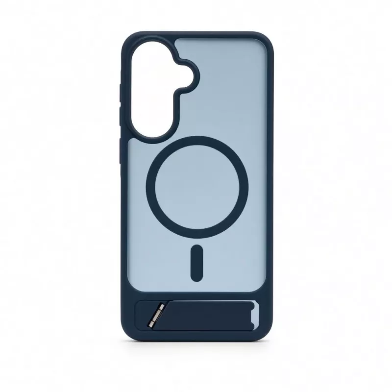 Evelatus Samsung Galaxy A37 / A36 Rubber Coated MagSafe With Stand Case Navy Blue
