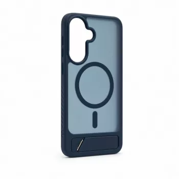 Evelatus Samsung Galaxy A37 / A36 Rubber Coated MagSafe With Stand Case Navy Blue