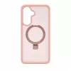 Evelatus Samsung Galaxy A37 / A36 Shield Case With MagSafe & Stand Matte Ring Light Pink