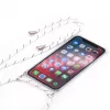 Evelatus Samsung Galaxy A40 Case with Rope White Stripes Transparent