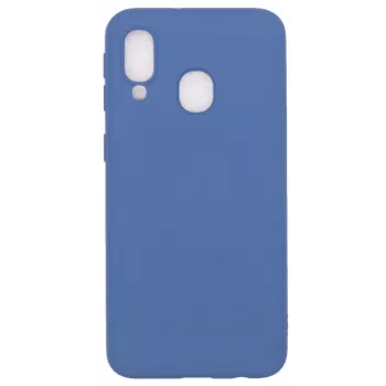 Evelatus Samsung Galaxy A40 Nano Silicone Case Soft Touch TPU Dark Blue