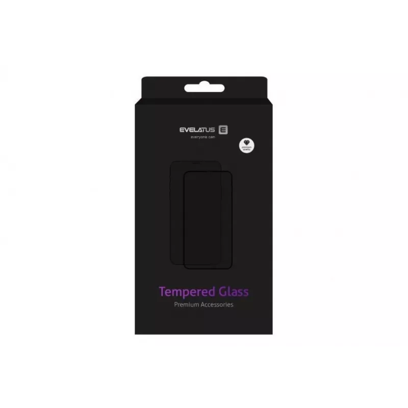 Evelatus Samsung Galaxy A41 2.5D Full Cover Japan Glue Tempered Glass Screen Protector Anti-Static