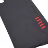 Evelatus Samsung Galaxy A50 Shooter Series Black Rugged Back Cover with Kickstand and Ring Holder