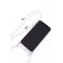 Evelatus Samsung Galaxy A50s Case with Rope White Stripes Transparent