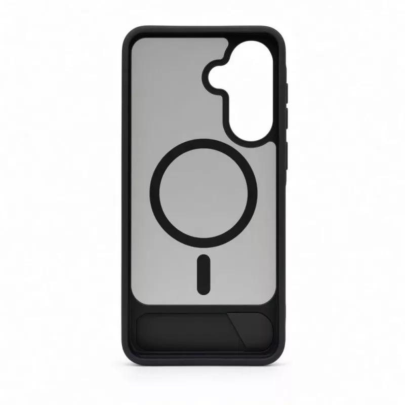 Evelatus Samsung Galaxy A57 Rubber Coated MagSafe Case with Stand Black