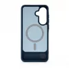 Evelatus Samsung Galaxy A57 Rubber Coated MagSafe With Stand Case Navy Blue