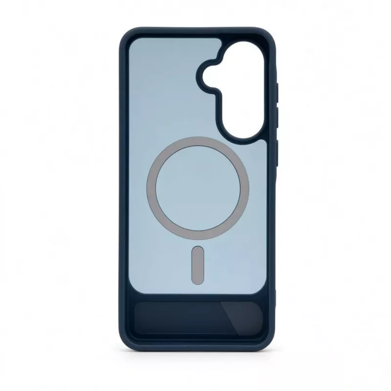 Evelatus Samsung Galaxy A57 Rubber Coated MagSafe With Stand Case Navy Blue