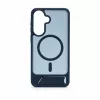 Evelatus Samsung Galaxy A57 Rubber Coated MagSafe With Stand Case Navy Blue