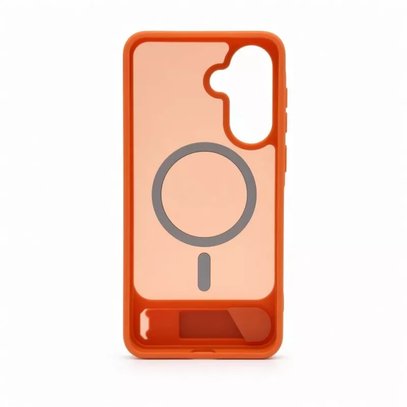 Evelatus Samsung Galaxy A57 Rubber Coated MagSafe With Stand Case Orange
