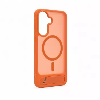 Evelatus Samsung Galaxy A57 Rubber Coated MagSafe With Stand Case Orange