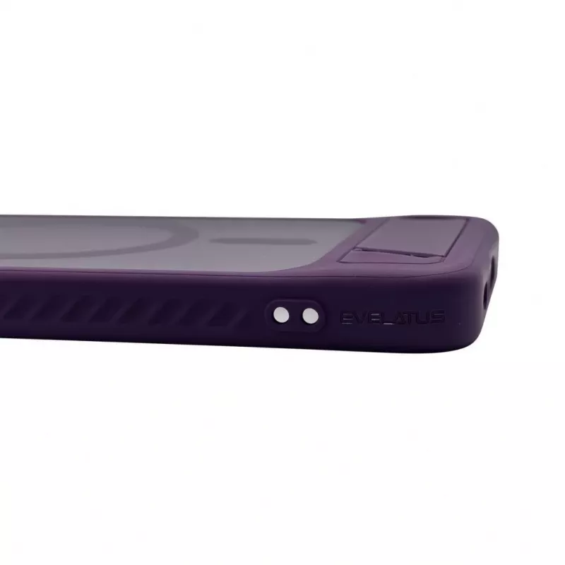 Evelatus Samsung Galaxy A57 Rubber Coated MagSafe With Stand Case Purple