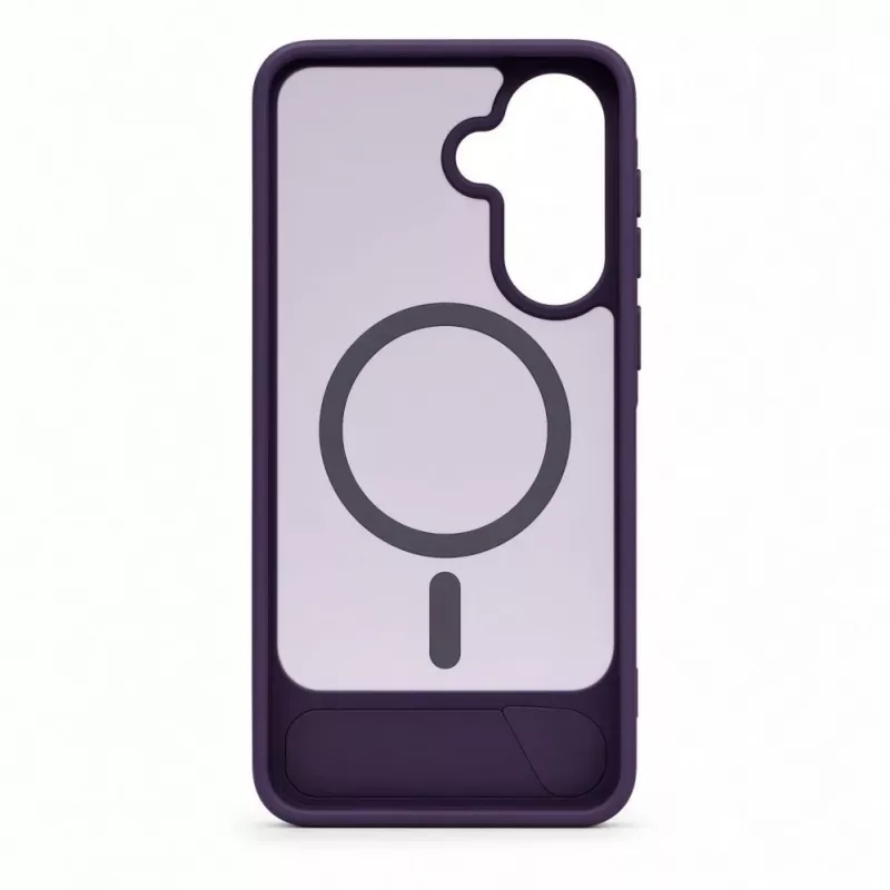 Evelatus Samsung Galaxy A57 Rubber Coated MagSafe With Stand Case Purple