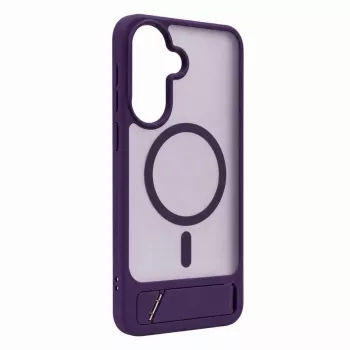 Evelatus Samsung Galaxy A57 Rubber Coated MagSafe With Stand Case Purple