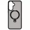Evelatus Samsung Galaxy A57 Shield Case with MagSafe & Stand Matte Ring Black