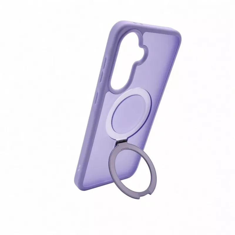 Evelatus Samsung Galaxy A57 Shield Case With MagSafe & Stand Matte Ring Lavender Purple