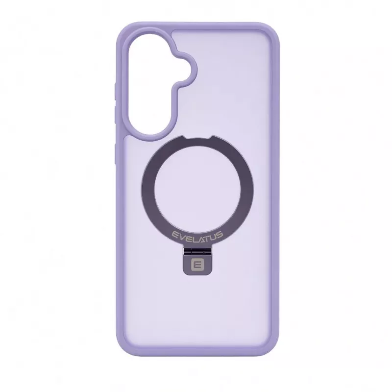 Evelatus Samsung Galaxy A57 Shield Case With MagSafe & Stand Matte Ring Lavender Purple