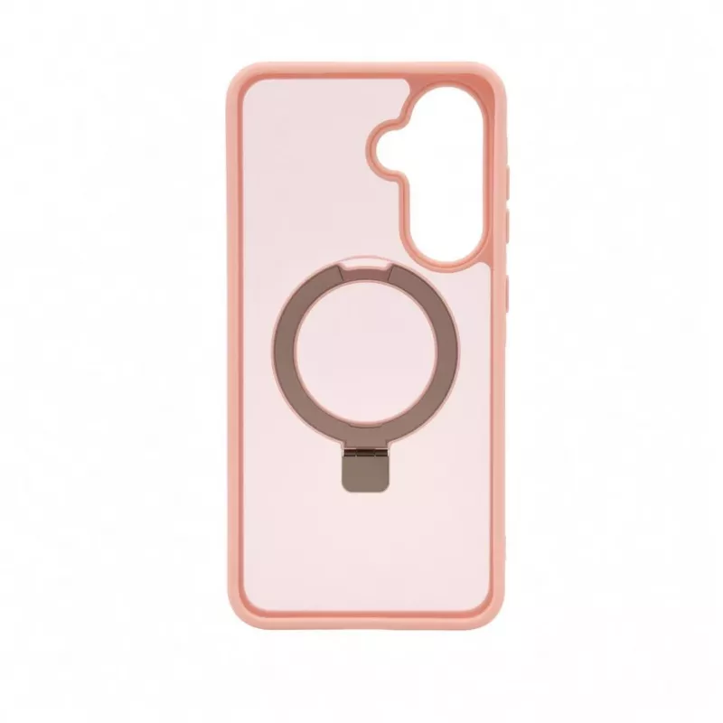 Evelatus Samsung Galaxy A57 Shield Case with MagSafe & Stand Matte Ring Light Pink