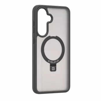 Evelatus Samsung Galaxy A57 Shield Case with MagSafe & Stand, Matte Ring, Smoke Grey