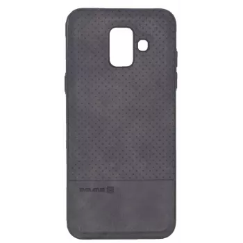 Evelatus Samsung Galaxy A6 2018 TPU Case with Metal Plate for Magnetic Car Holder Black