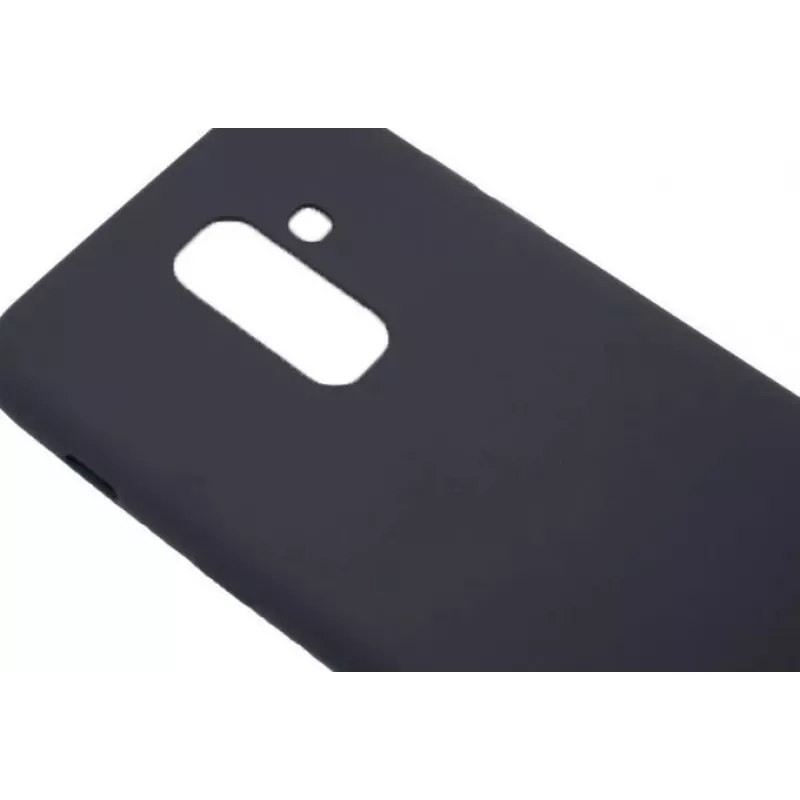Evelatus Samsung Galaxy A6 Plus 2018 Nano Silicone Case Soft Touch TPU Black