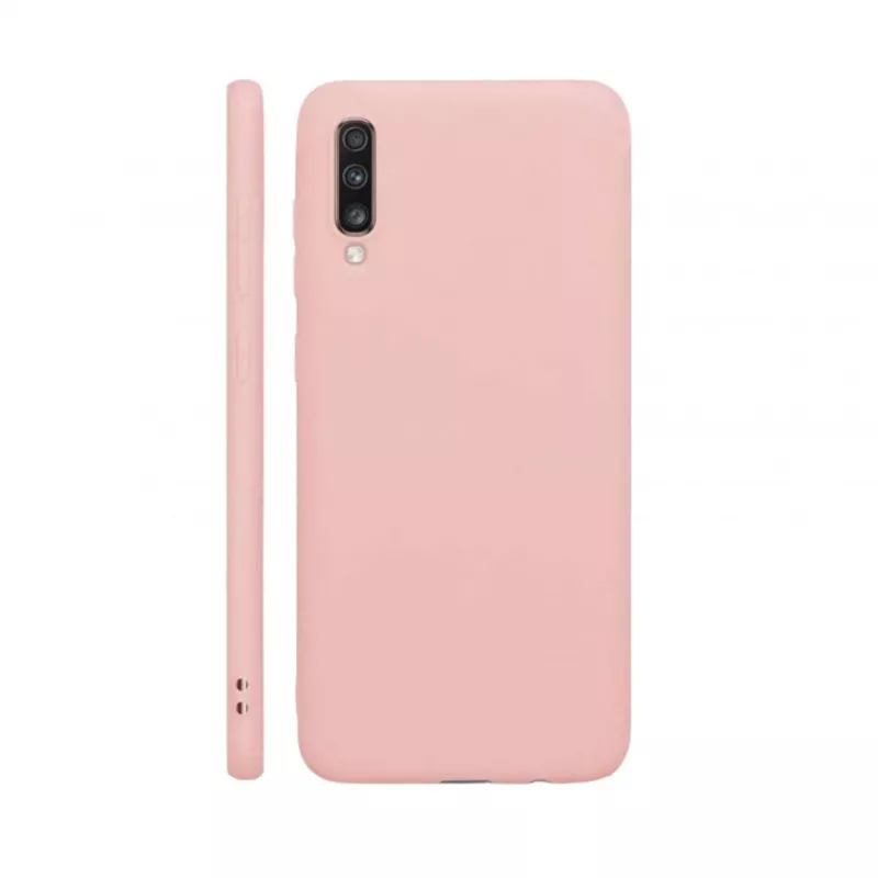 Evelatus Samsung Galaxy A70 Nano Silicone Case Soft Touch TPU Beige