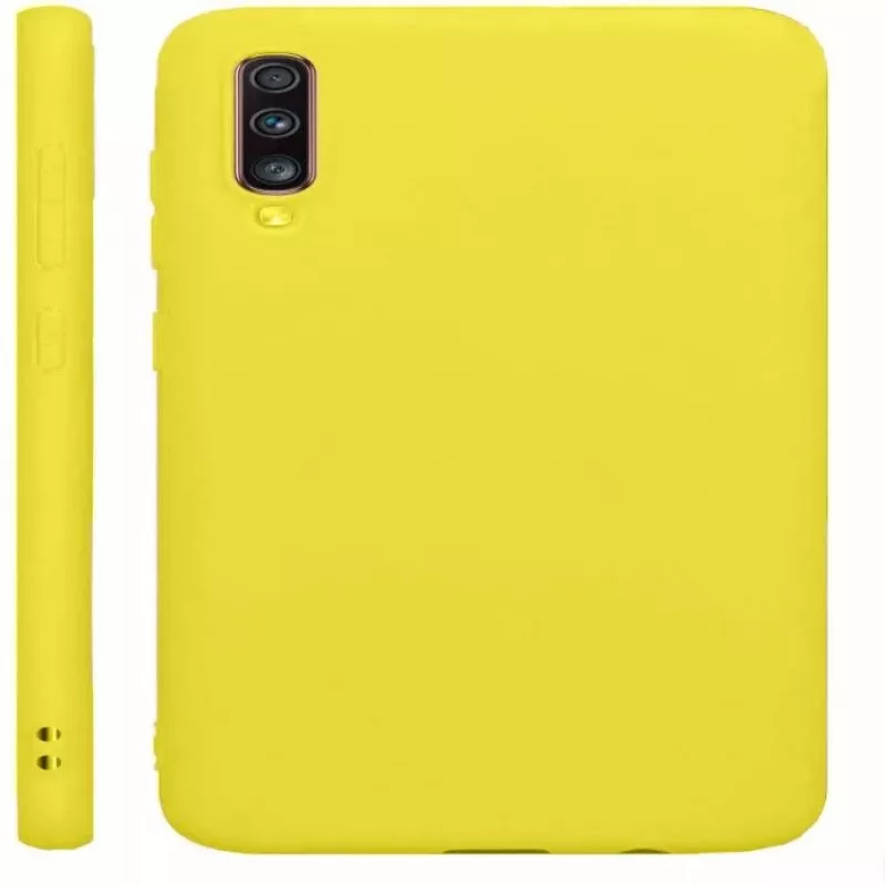 Evelatus Samsung Galaxy A70 Nano Silicone Case Soft Touch TPU Yellow