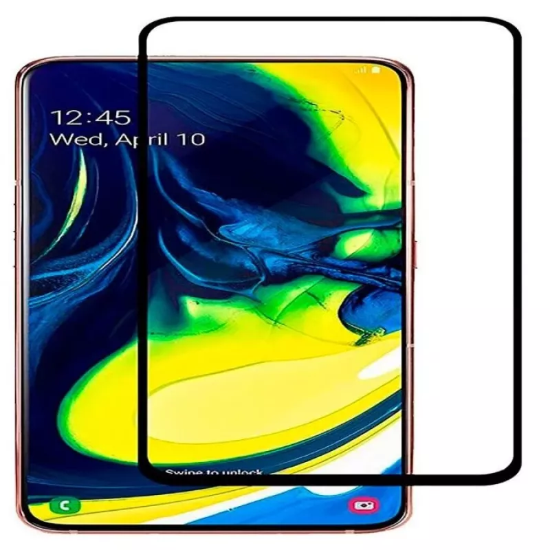 EVELATUS Samsung Galaxy A90 0.33 mm Flat Clear Tempered Glass Screen Protector with Japan Glue and Anti-Static Layer