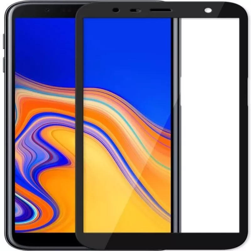 EVELATUS Samsung Galaxy J4 Plus 2.5D Full Cover Japan Glue Glass Anti-Static Screen Protector
