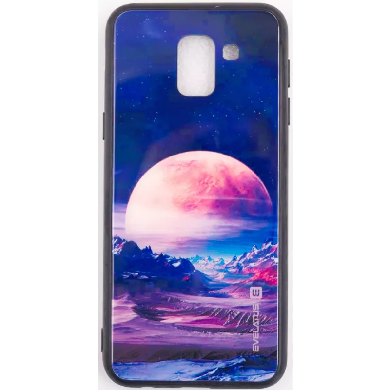 Evelatus Samsung Galaxy J6 (2018) Picture Glass Case 2 - Tempered Glass Back Cover