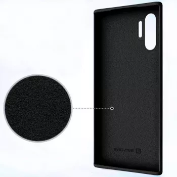 Evelatus Samsung Galaxy Note 10 Plus Premium Soft Touch Silicone Case Black