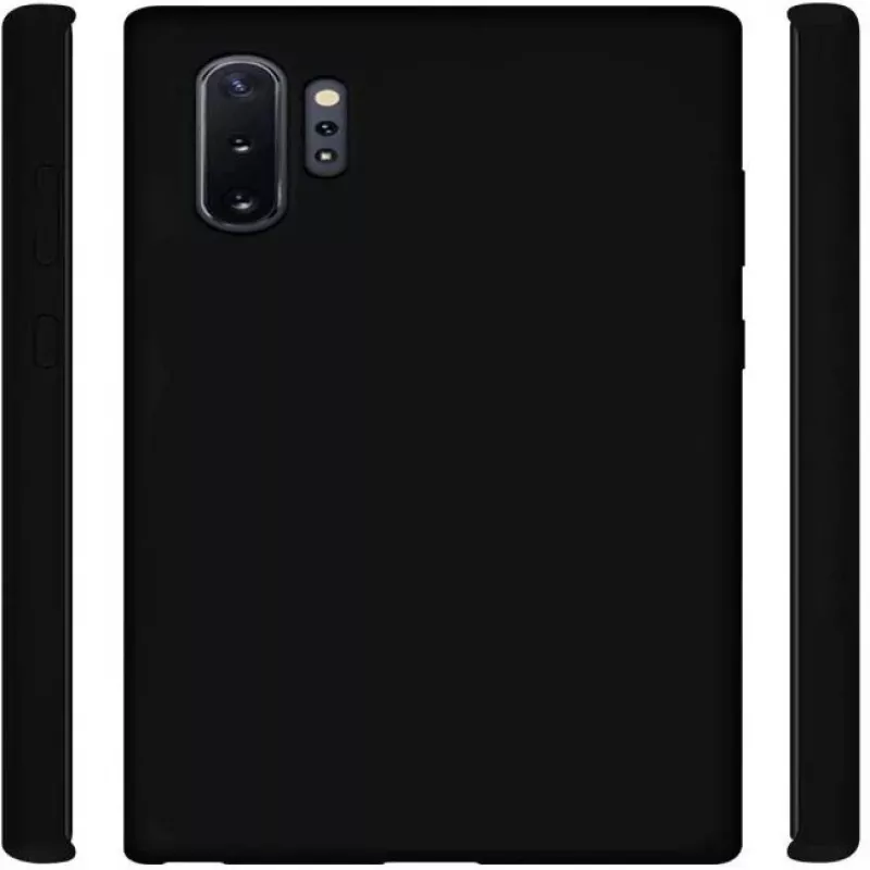 Evelatus Samsung Galaxy Note 10 Plus Premium Soft Touch Silicone Case Black
