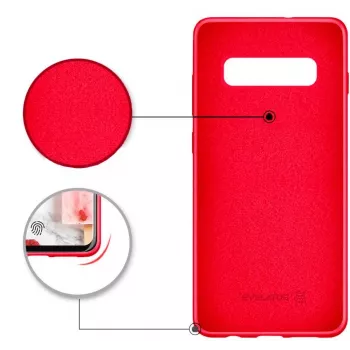 Evelatus Samsung Galaxy S10 Plus Soft Silicone Case Red
