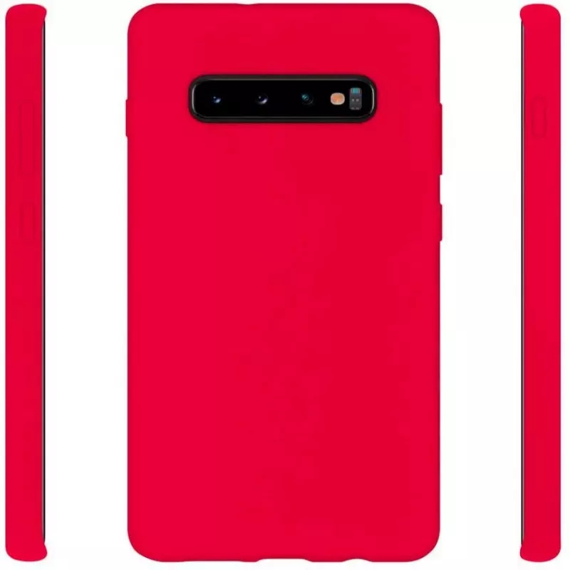 Evelatus Samsung Galaxy S10 Plus Soft Silicone Case Red