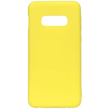 Evelatus Samsung Galaxy S10e Nano Silicone Case Soft Touch TPU Yellow