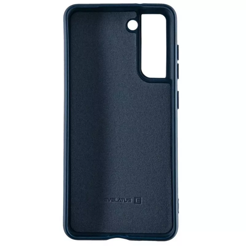 Evelatus Samsung Galaxy S21 FE Nano Silicone Case Soft Touch TPU Blue