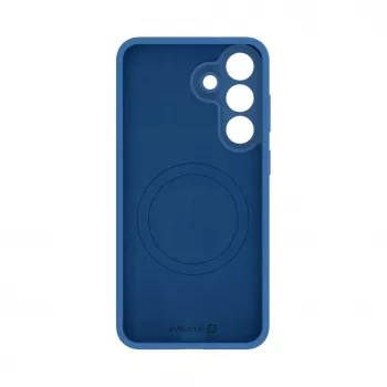 Evelatus Samsung Galaxy S26 FE Premium Magnetic Soft Touch Silicone Case Navy Blue