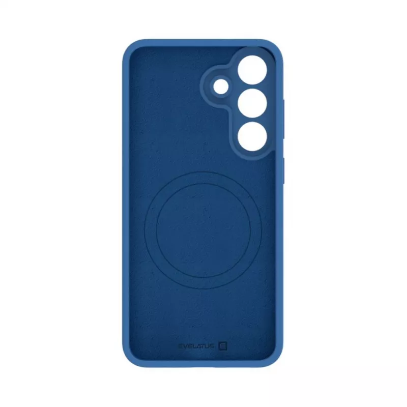 Evelatus Samsung Galaxy S26 FE Premium Magnetic Soft Touch Silicone Case Navy Blue