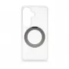 Evelatus Samsung Galaxy S26 Hybrid Case with MagSafe PC+TPU 360 Metal Stand Transparent